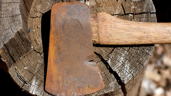 Rusted Scout Axe